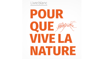 Visuel Livre blanc "Pour que vive la nature" + dessin de fourmi